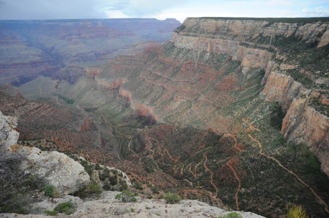 Looking down the Bright Angel trail, my knees hurt just looking at it!