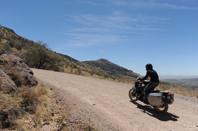 Riding south in the Huachuca Mountains