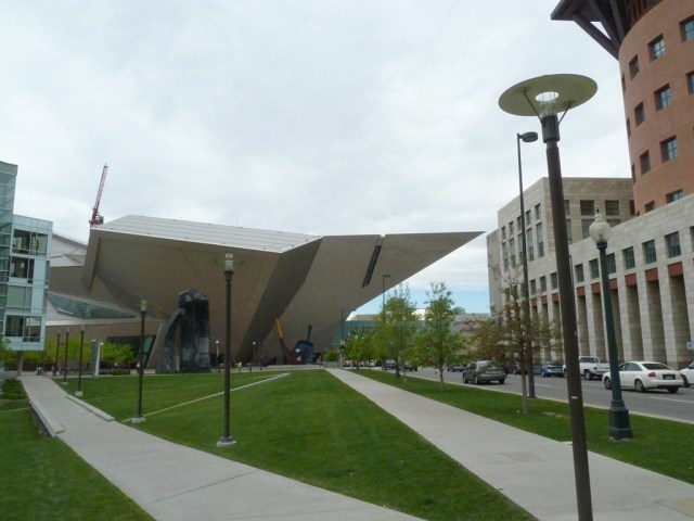 The Hamilton Building of the Denver Art Museum (DAM), designed by architect Daniel Libeskind