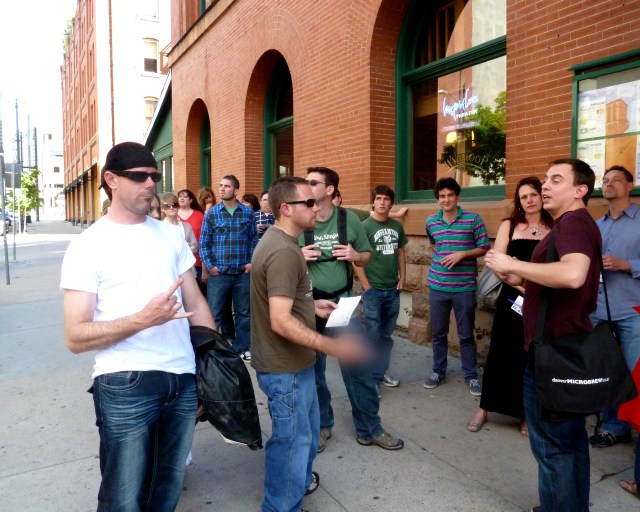 Starting to get silly on the Denver Microbrew Tour