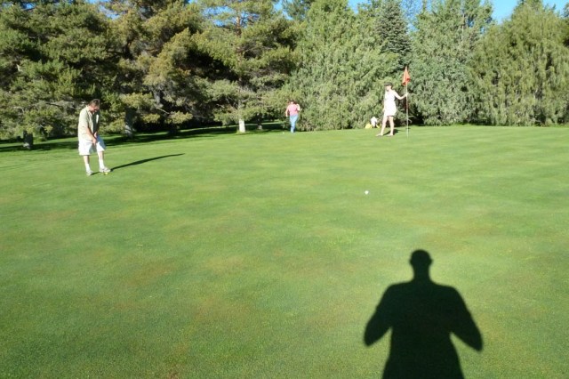 Trying to become one with the ball. Trying to become one with the ball.