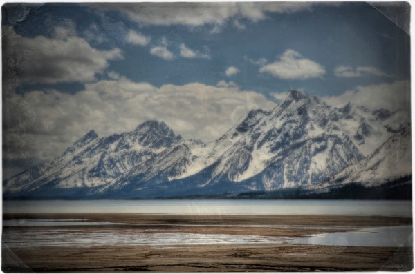 Mt. Moran and the Tetons over Jackson Lake