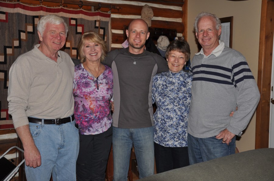 Charles, Aunt Marge, yours truly, Mom, and Dad.