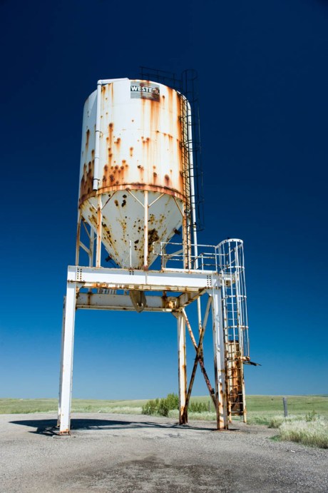 An abandoned structure like this demands to be photographed, and if sufficiently weakened by rust, to be climbed on.