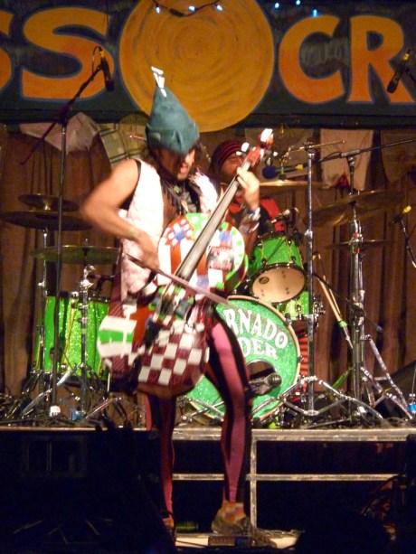 The ridiculously talented Rushad Eggleston of Tornado Rider playing the electric cello to the song "The Goat God"