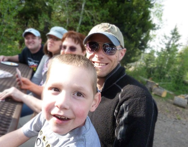 Tayt and I monitoring the card table for any misconduct.