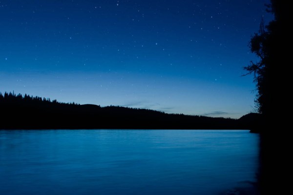 Dusk at Redfish Lake - Composite Image