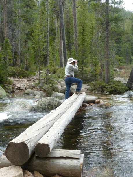 Dad taking pictures at Hell Roaring Lake.