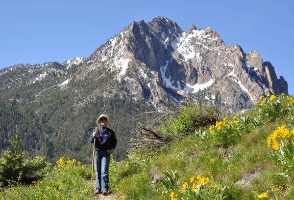 Mom headed to the Bench Lakes. (Photo by Dad)