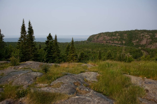 The same view upon waking up the next morning.