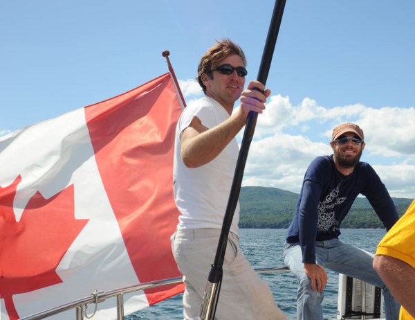 Feels good to be on a boat that's in the water! (Photo by Kate) Feels good to be on a boat that's in the water! (Photo by Kate)
