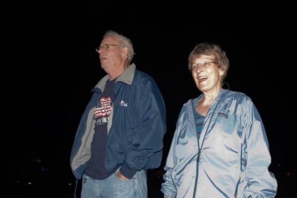 Mom and Dad realizing that Northern Cross is green again!