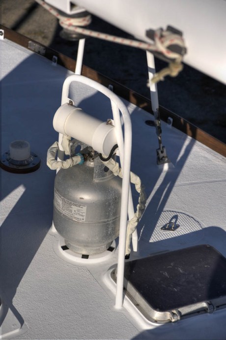 Rebuilt propane system and new canvas covers. And thanks to Ed of Vinalhaven Fuel, the tanks are re-certified and full of propane! - HDR