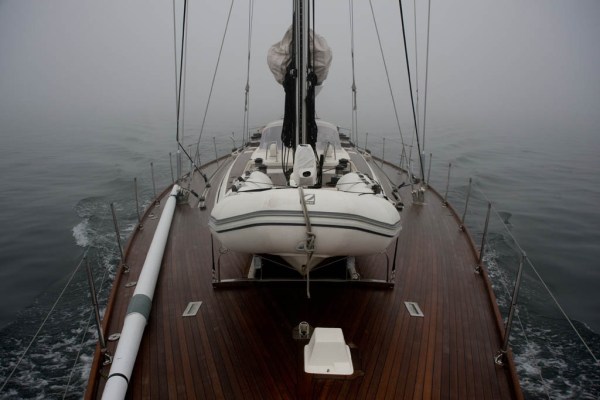 Ghosting through heavy fog.