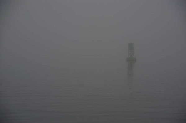 First sign that we're where we think we are, an outer bouy indicating proximity to the Cape Cod Canal.