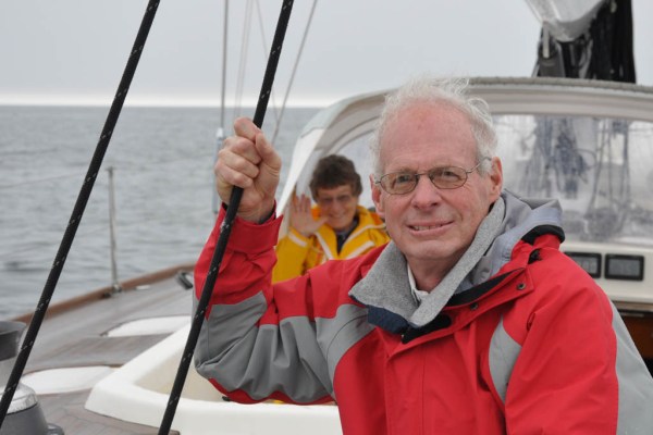 Dad's "We're sailing!" face.