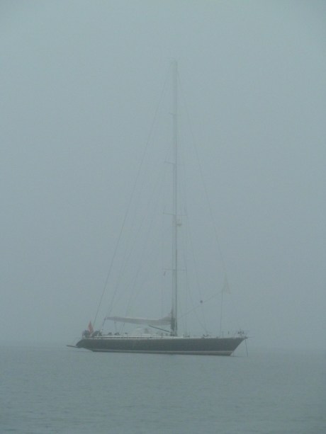 Anchored off Cuttyhunk Island.