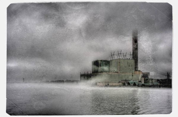 Vozrozhdeniya? No, just a power plant on the banks of the Cape Cod Canal. - HDR