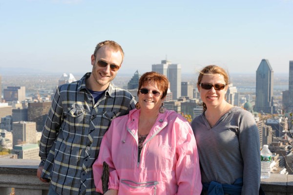 Joe, Taryn, and Kelli after a beautiful fall stroll to the top of Mont-Royal.