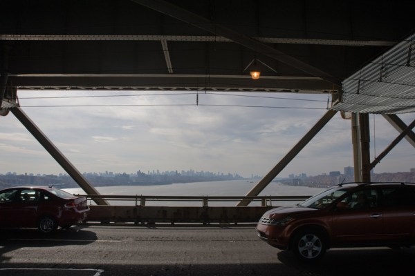 View of NYC from the George Washington Bridge.