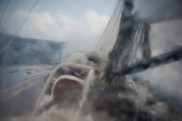 Staying dry behind the dodger. Staying dry behind the dodger.