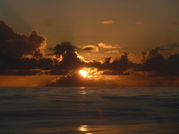 A calm sunrise. A calm sunrise.