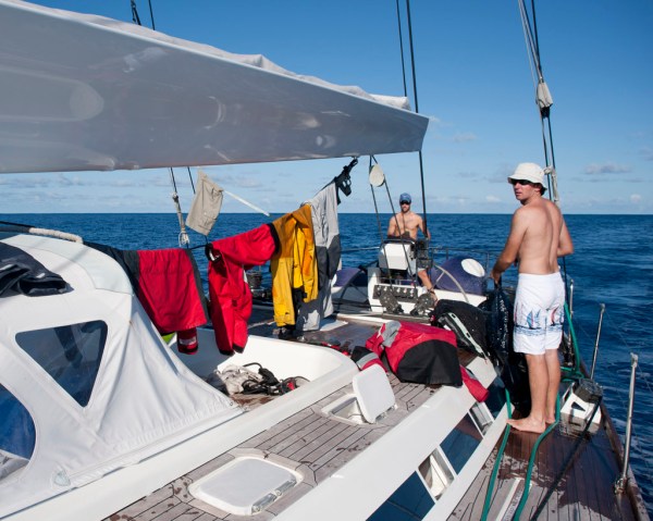 Washing and drying a week's worth of salty foul weather gear. Washing and drying a week's worth of salty foul weather gear.