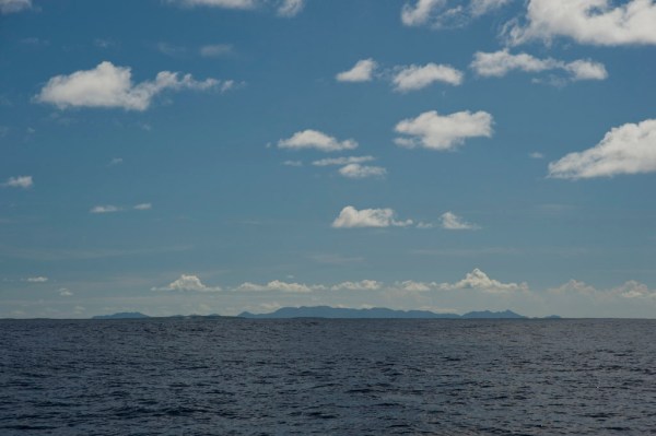 Sint Maarten on the horizon. Sint Maarten on the horizon.
