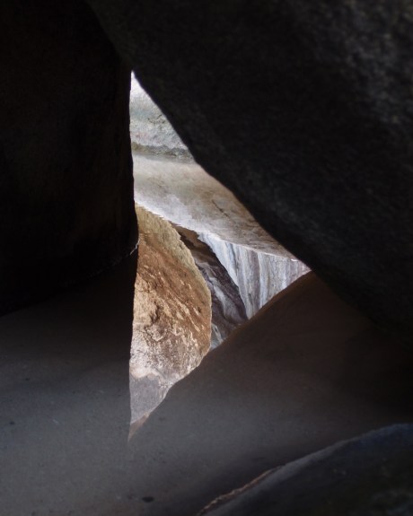 Reflection of boulders. Reflection of boulders.