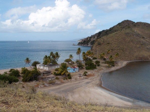 One of the two salt ponds on Salt Island. One of the two salt ponds on Salt Island.