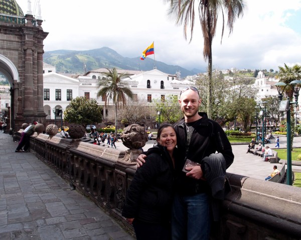 Lucy and I at the Palacio de Gobierno in Quito, the Ecuadorian equivalent to the White House in Washington, D.C. Lucy and I at the Palacio de Gobierno in Quito, the Ecuadorian equivalent to the White House in Washington, D.C.