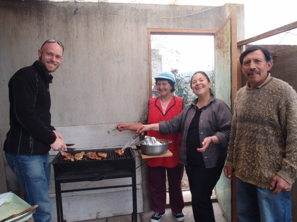 Cooking dinner with Faviola, Lucy, and Don Luis. Cooking dinner with Faviola, Lucy, and Don Luis.