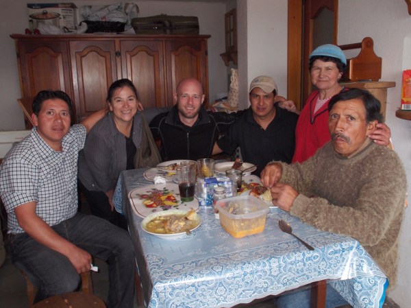 From L to R: Giovanni, Lucy, yours truly, Marcello, Faviola, and Don Luis enjoying a delicious dinner. From L to R: Giovanni, Lucy, yours truly, Marcello, Faviola, and Don Luis enjoying a delicious dinner.