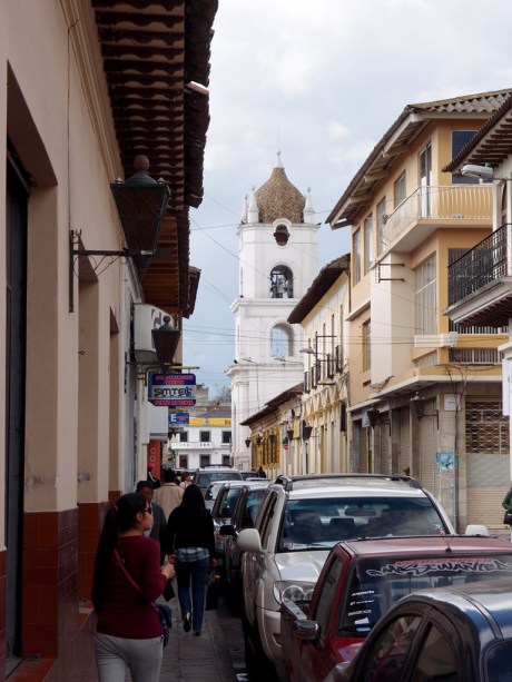 The streets of Latacunga. The streets of Latacunga.