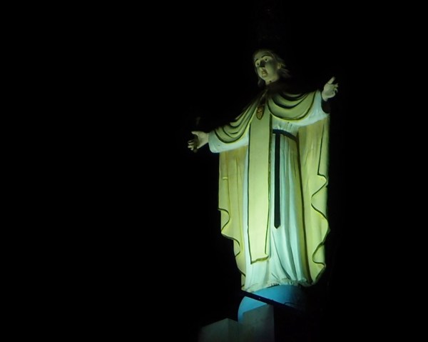 The Mirador de la Virgen del Calvario above Latacunga. The Mirador de la Virgen del Calvario above Latacunga.