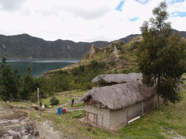 The guesthouse and restaurant at the bottom of the crater where we ate lunch. The guesthouse and restaurant at the bottom of the crater where we ate lunch.