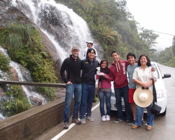 Just one of the many waterfalls on the way to Zamora. Just one of the many waterfalls on the way to Zamora.