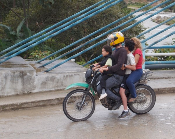 Making using of a motorcycle's full utility, reminiscent of Malaysia! Making using of a motorcycle's full utility, reminiscent of Malaysia!