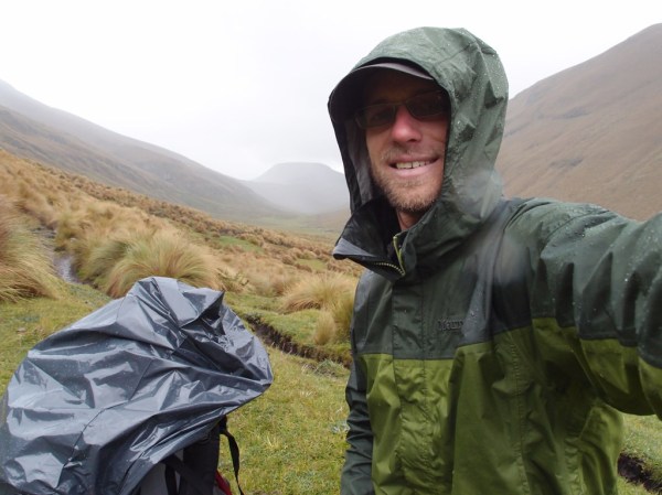Looking back down the Rio Cadrul valley toward Achupallas.
