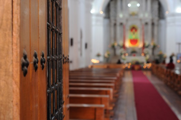 Inside San Vicente Mártir de Latacunga.