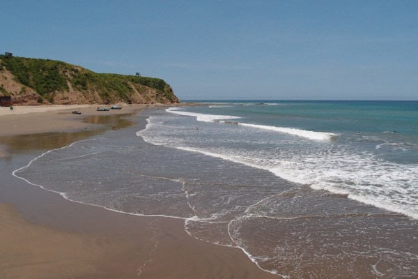 Looking west down the Pacific from San Mateo.