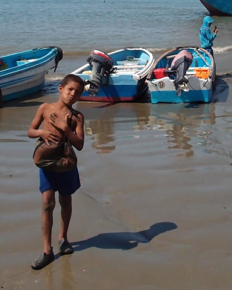 Eager to have his smile captured on film.