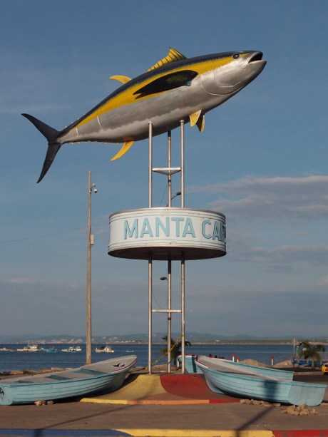 Commemorating Manta's tuna fish exports.