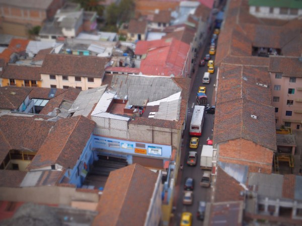 Quito's historic streets in miniature.