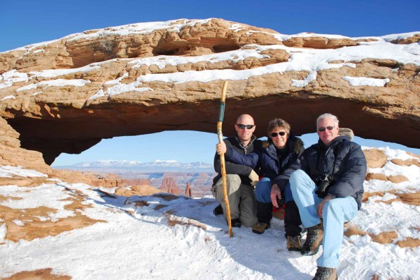 The same spot during our last trip to Canyonlands several years ago. Was a bit colder that time!