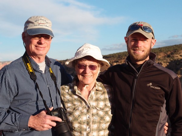 At the Goosenecks Overlook above Sulphur Creek.