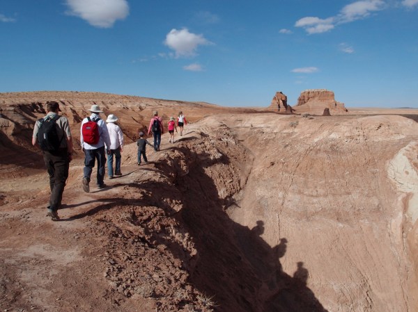 Hiking toward the Goblin's Lair under the guidance of Ranger Jim.