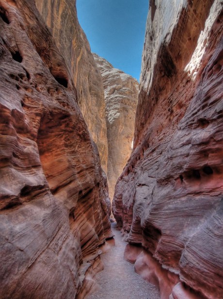 Little Wild Horse Canyon starts to narrow. - HDR Composite
