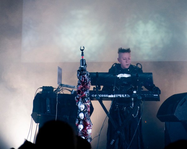 Meanwhile the coolest keyboardist I've ever seen not-so-silently keeps things going in the background.