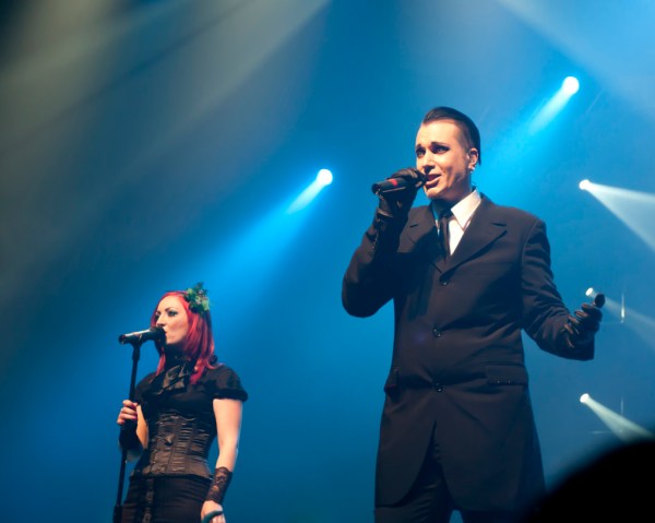 Blutengel begins their set as part of their first North American tour.